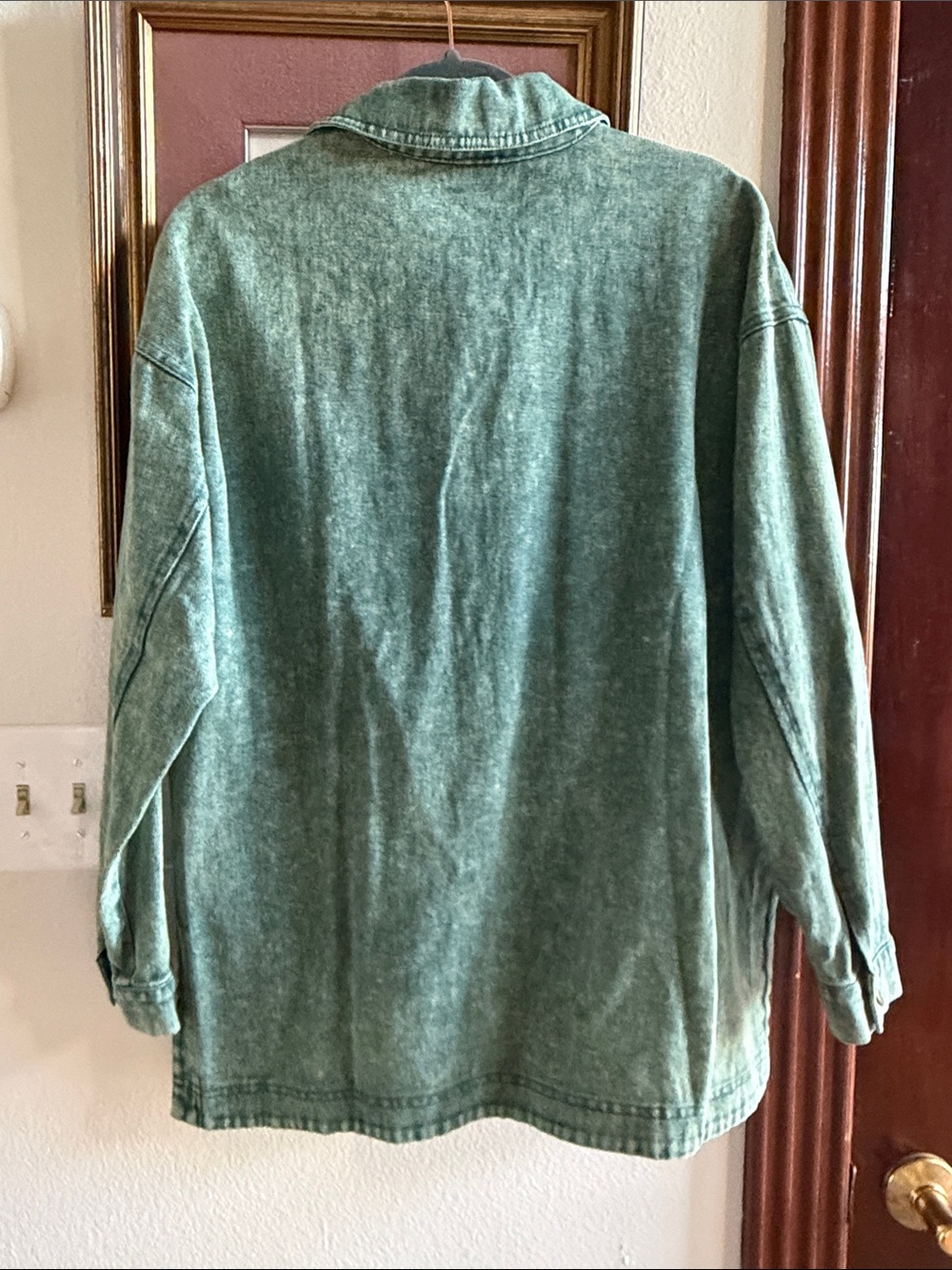 Hem & Thread Green Washed Denim Jacket - Picture 6 of 6